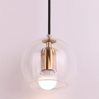 Pendentif en verre à bulles interconnectées Isabella