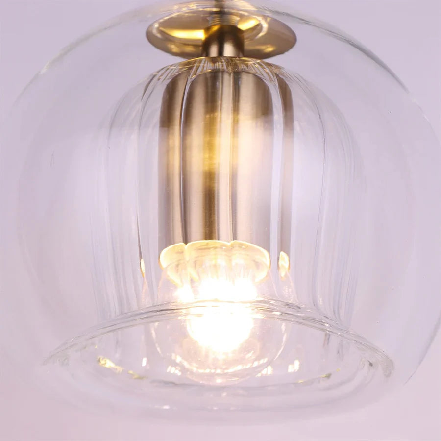 Pendentif en verre à bulles interconnectées Isabella