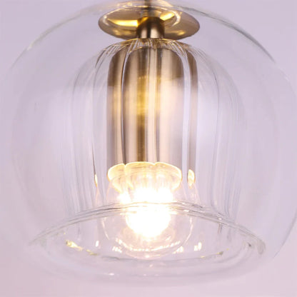 Pendentif en verre à bulles interconnectées Isabella
