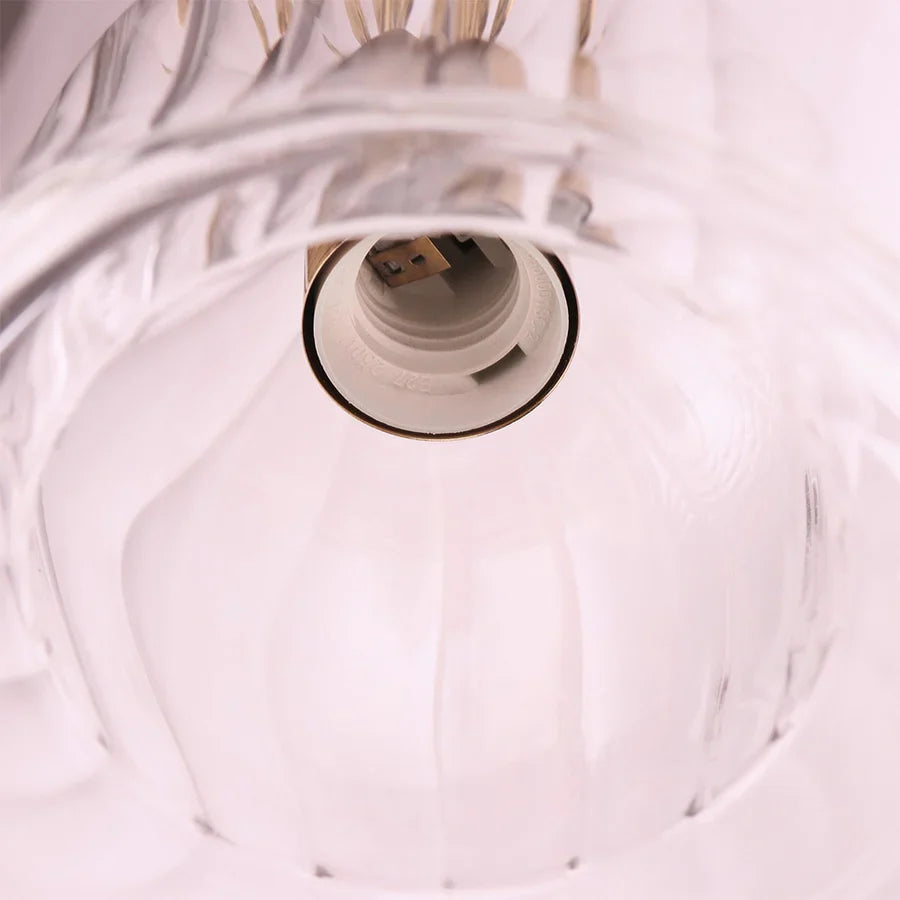 Pendentif en verre à bulles interconnectées Isabella