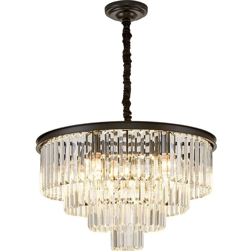 Gabrielle Modern Round Golden Crystal Chandelier