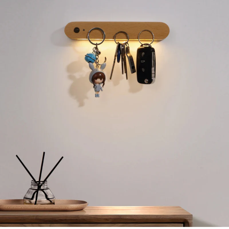 Veilleuse LED à support magnétique en bois Élise IllumiKey