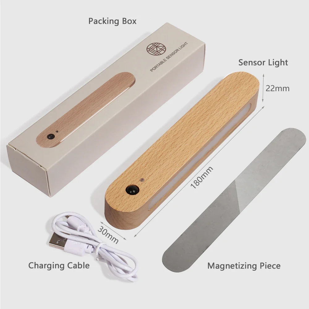 Veilleuse LED à support magnétique en bois Élise IllumiKey