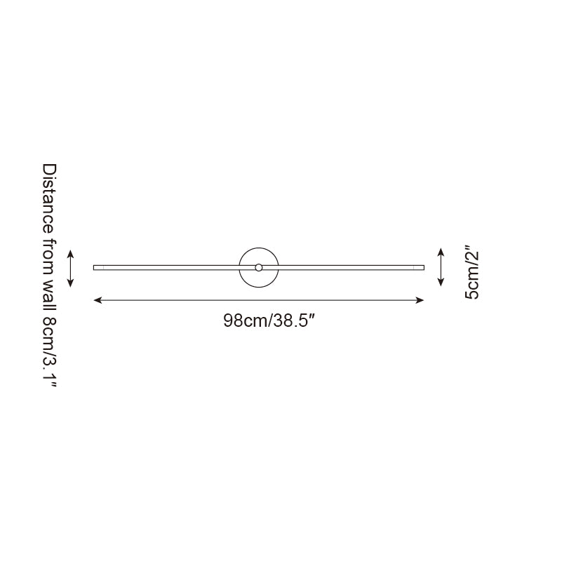 Elodie Kady Linear Disc Wall Lamp – Sleek Metal & Integrated LED Lighting