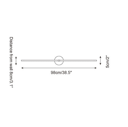 Elodie Kady Linear Disc Wall Lamp – Sleek Metal & Integrated LED Lighting