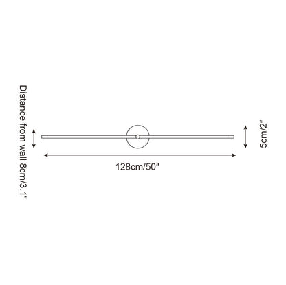 Elodie Kady Linear Disc Wall Lamp – Sleek Metal & Integrated LED Lighting