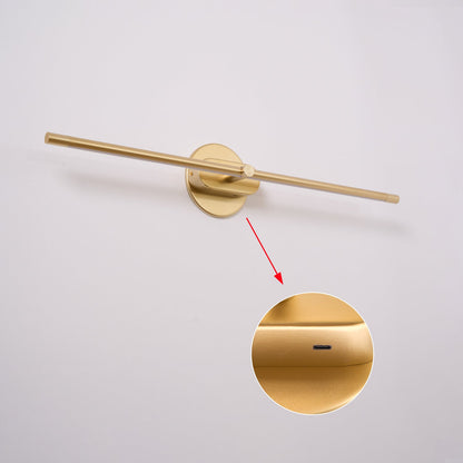 Applique murale rechargeable linéaire Clémence avec LED tricolore
