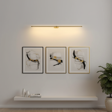 Applique murale rechargeable linéaire Clémence avec LED tricolore
