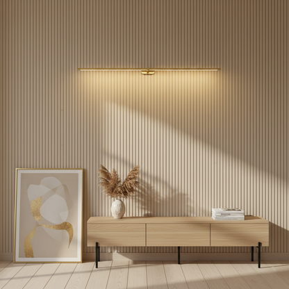 Applique murale rechargeable linéaire Clémence avec LED tricolore