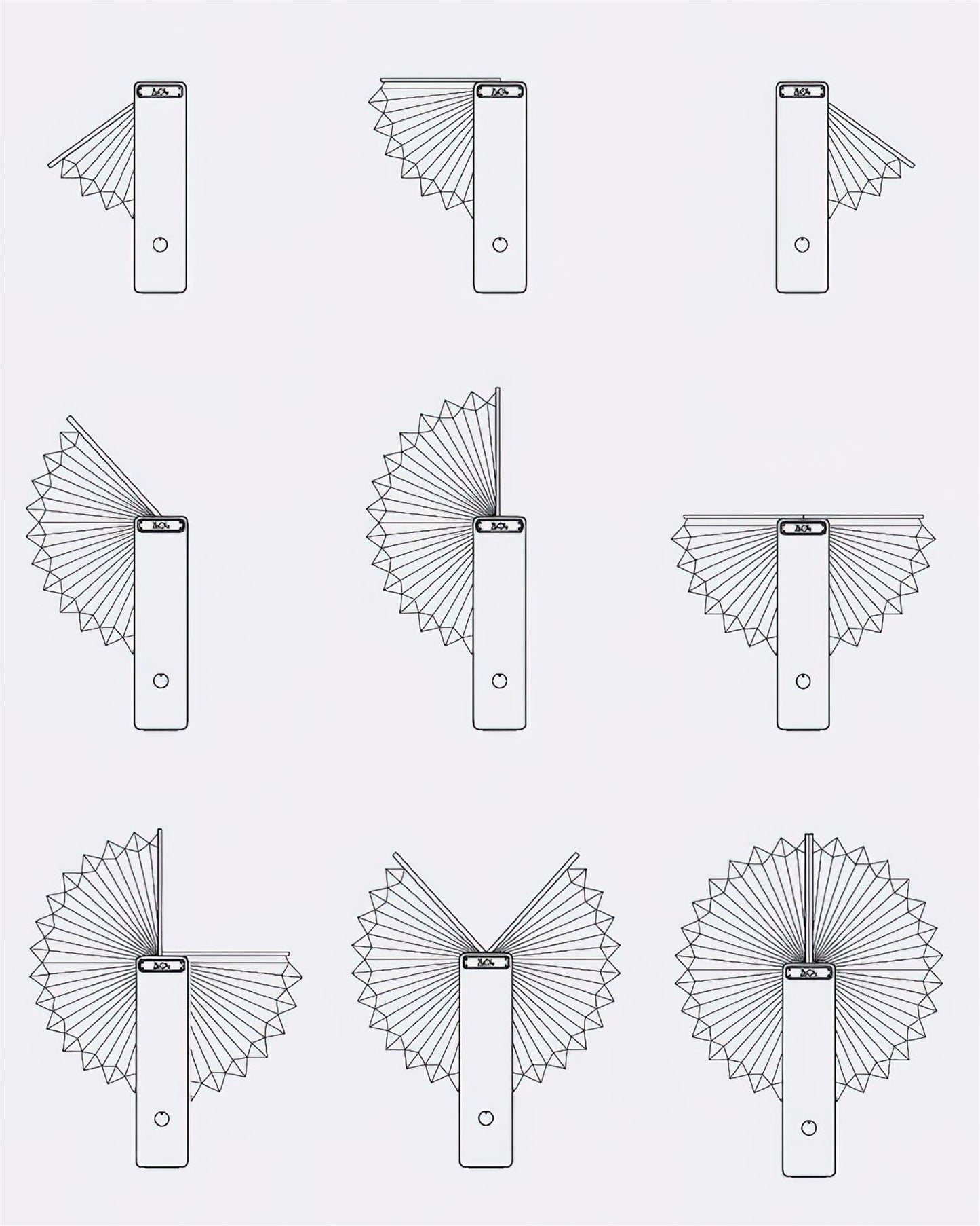 Lampe de table pliable Sophie en papier LED avec base en bois