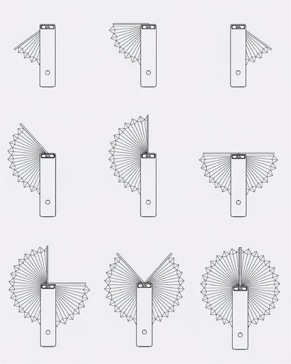 Lampe de table pliable Sophie en papier LED avec base en bois