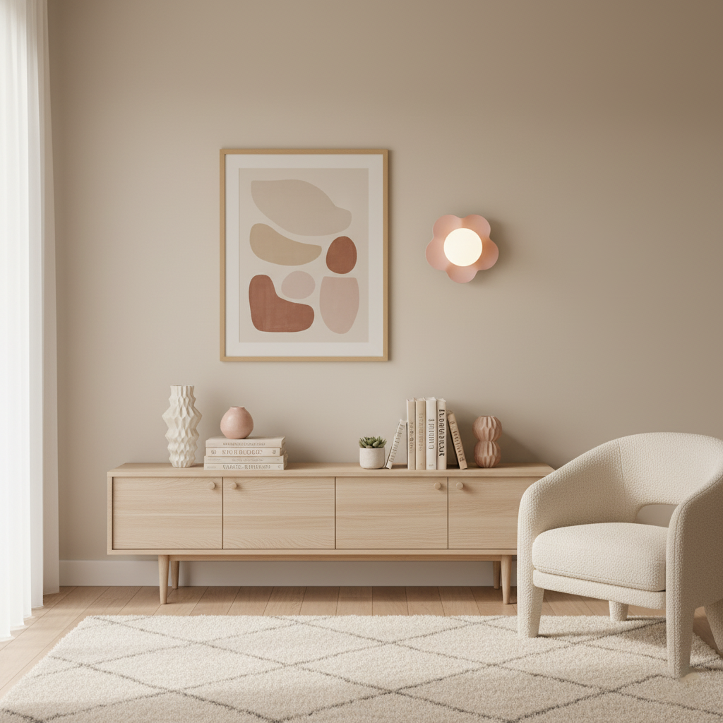 Amélie La Fleur Plug-In Wall Lamp – Whimsical Resin & Glass Decor Light