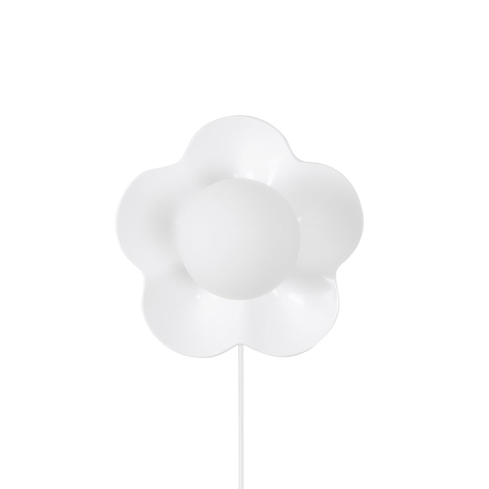 Amélie La Fleur Plug-In Wall Lamp – Whimsical Resin & Glass Decor Light