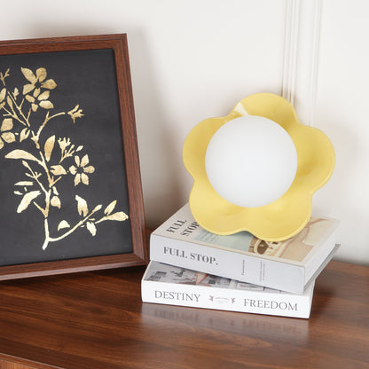 Amélie La Fleur Plug-In Wall Lamp – Whimsical Resin & Glass Decor Light