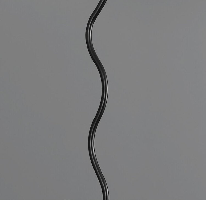 Sophie Lala Luxe Curve Table & Floor Lamp Pleated Textile Light