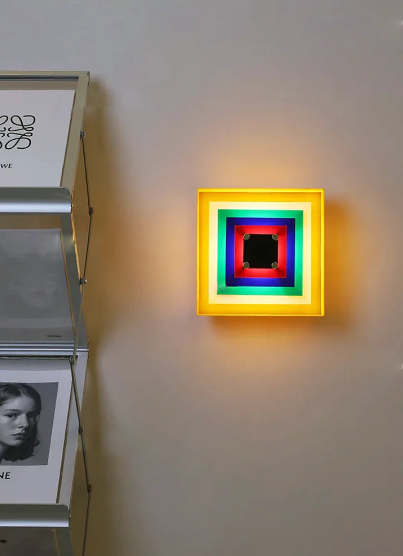 Applique murale LED Élodie Light Squares Bauhaus