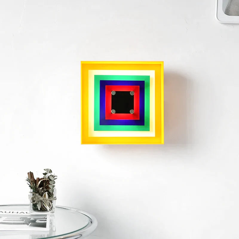Applique murale LED Élodie Light Squares Bauhaus