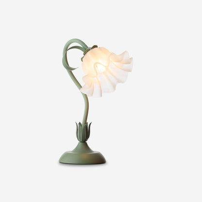 Lampe de table Isabelle Lys avec un élégant motif floral