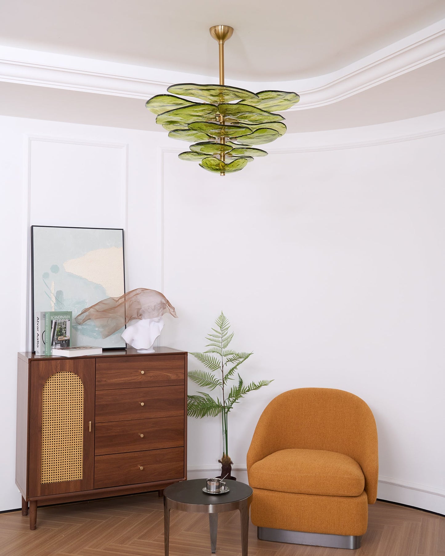 Amélie Lilypad Glass Chandelier