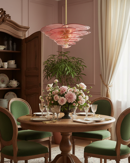 Amélie Lilypad Glass Chandelier