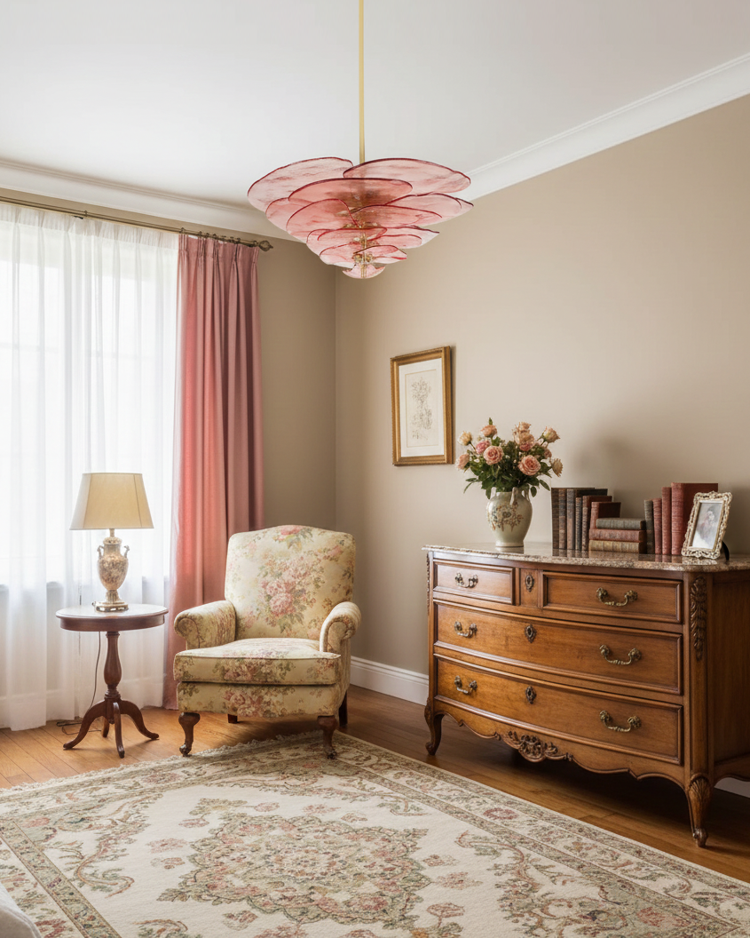 Amélie Lilypad Glass Chandelier