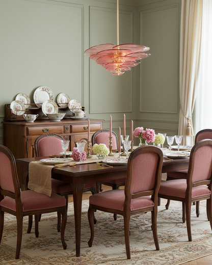 Amélie Lilypad Glass Chandelier