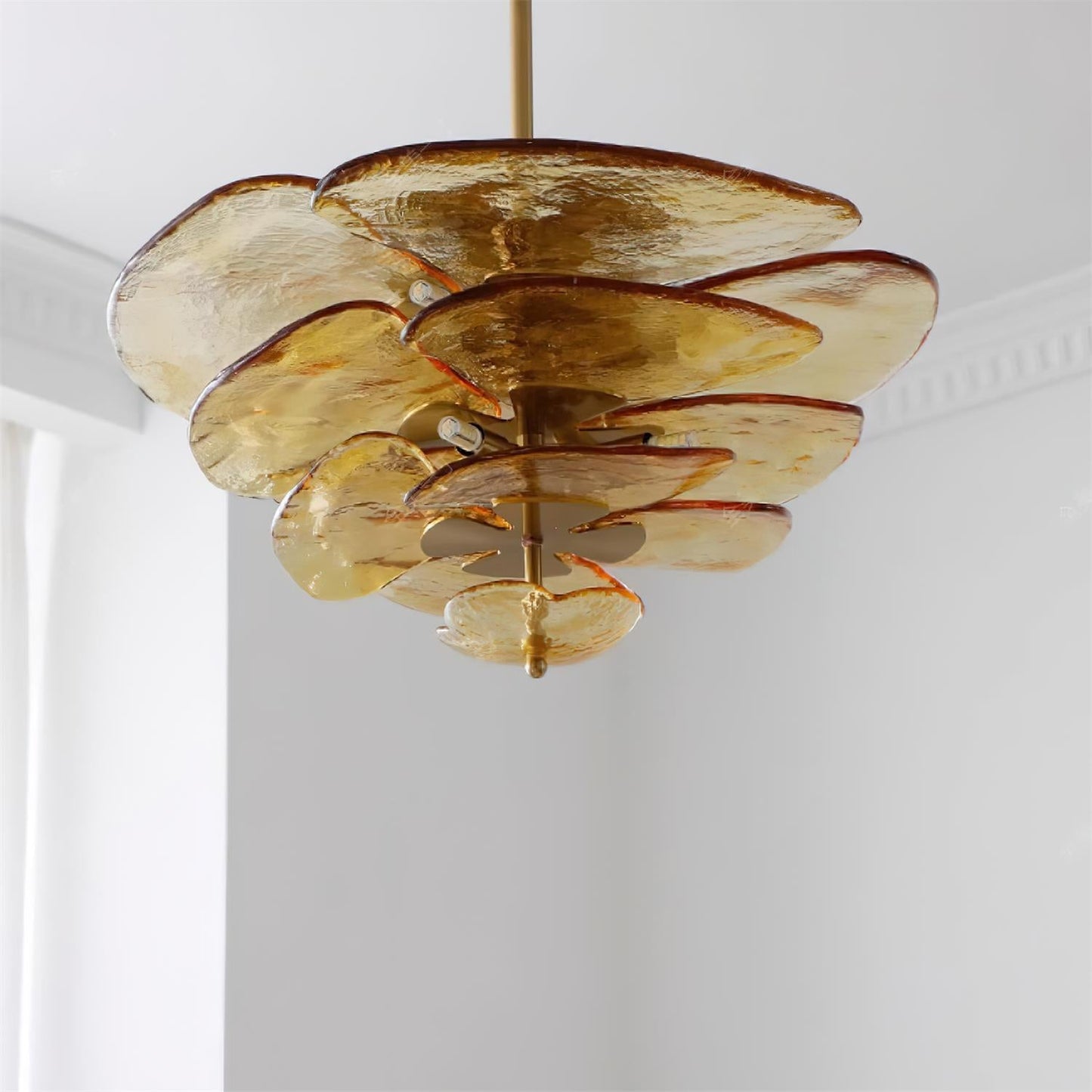 Amélie Lilypad Glass Chandelier