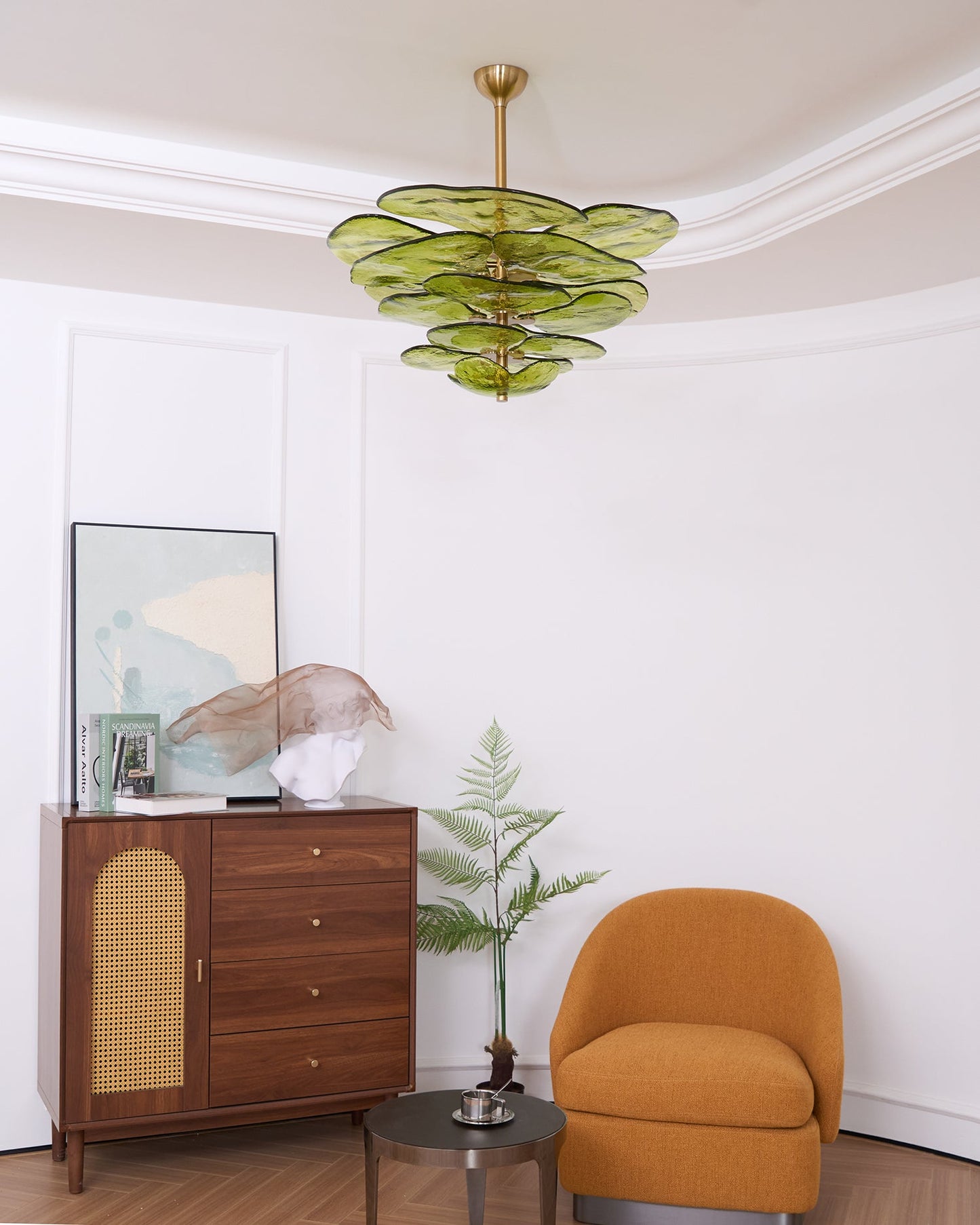 Amélie Lilypad Glass Chandelier