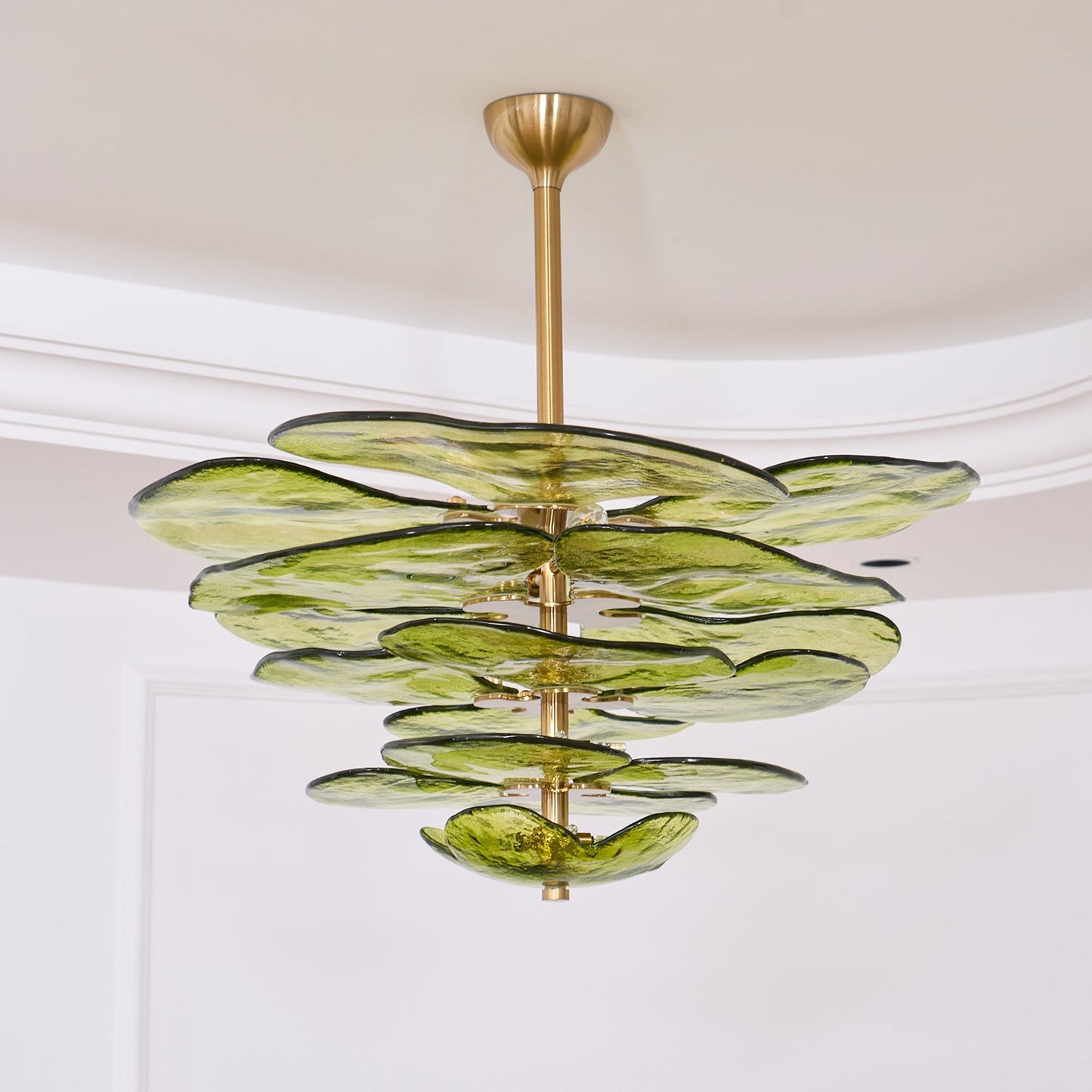 Amélie Lilypad Glass Chandelier