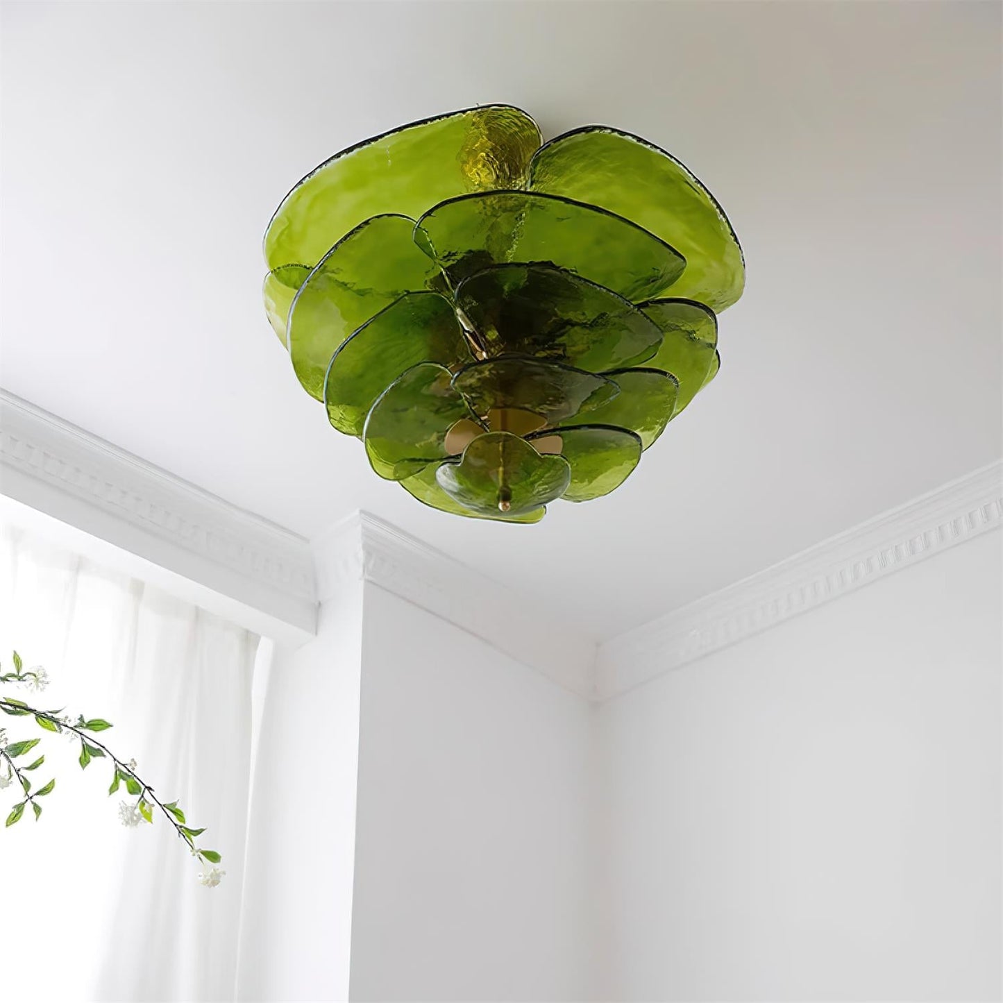 Amélie Lilypad Glass Chandelier
