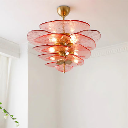 Amélie Lilypad Glass Chandelier
