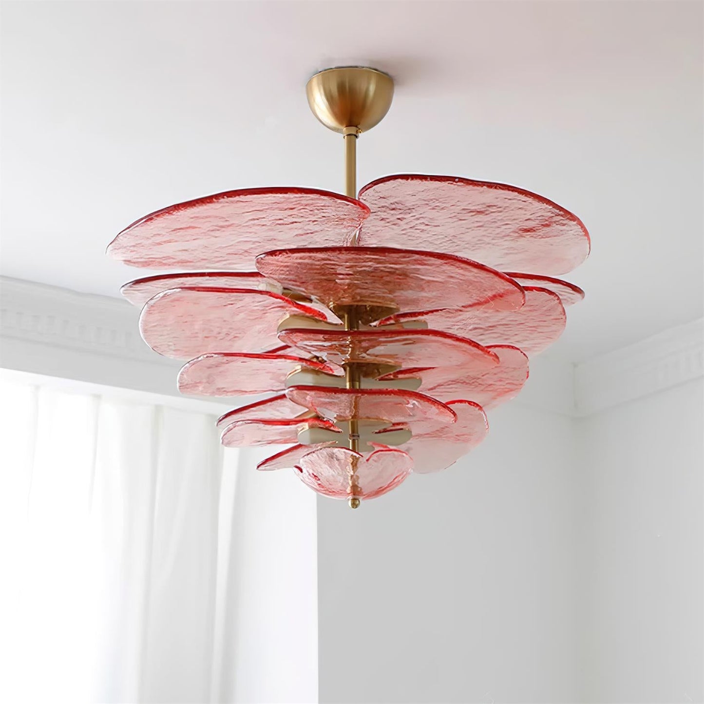 Amélie Lilypad Glass Chandelier