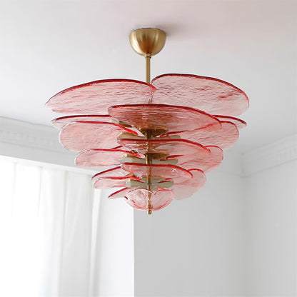 Amélie Lilypad Glass Chandelier
