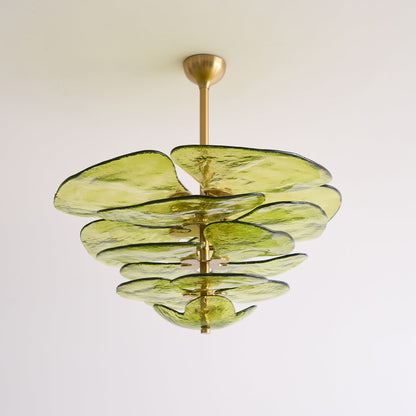 Amélie Lilypad Glass Chandelier