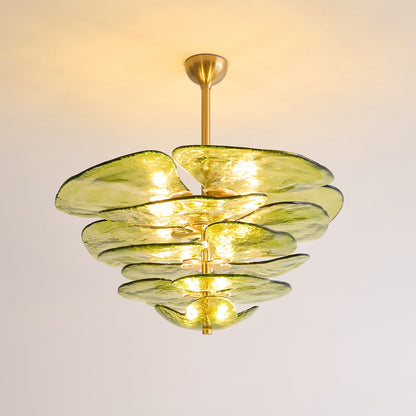 Amélie Lilypad Glass Chandelier