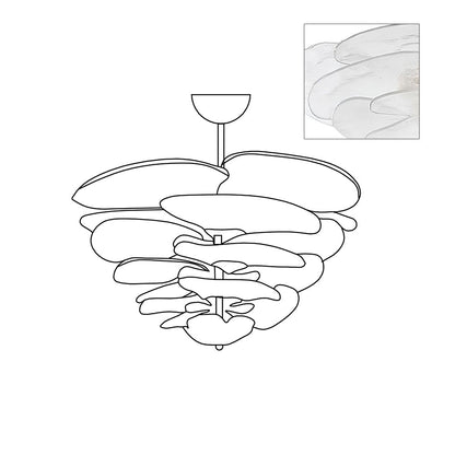 Amélie Lilypad Glass Chandelier