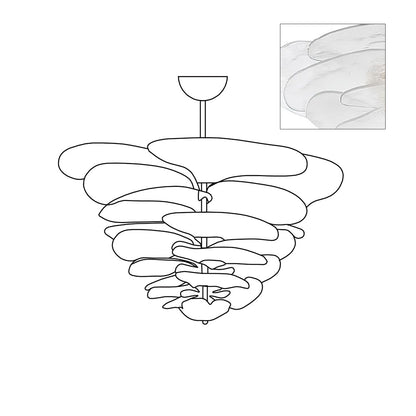Amélie Lilypad Glass Chandelier