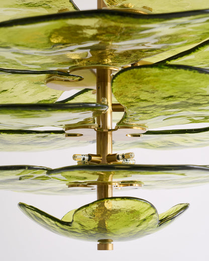 Amélie Lilypad Glass Chandelier