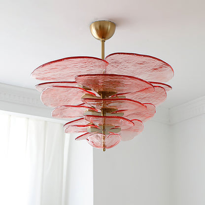 Amélie Lilypad Glass Chandelier