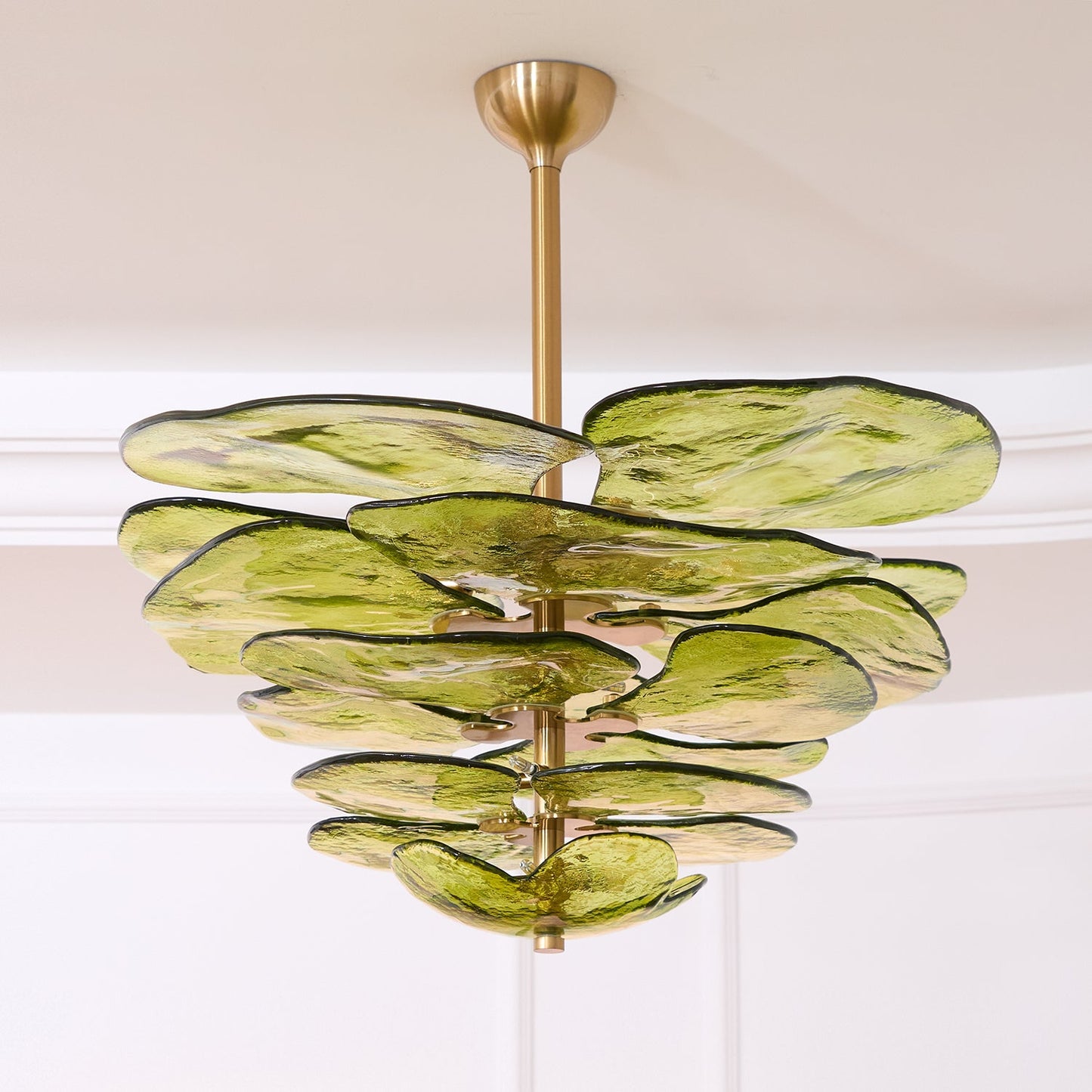Amélie Lilypad Glass Chandelier
