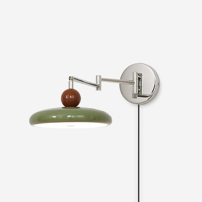 Applique Élise Loa avec Prise, Lampe Murale Moderne en Métal et Acrylique à LED
