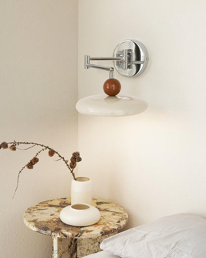 Applique Élise Loa avec Prise, Lampe Murale Moderne en Métal et Acrylique à LED