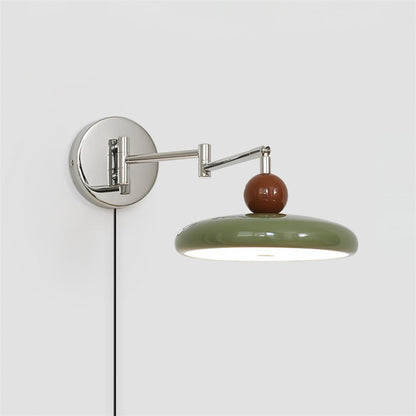 Applique Élise Loa avec Prise, Lampe Murale Moderne en Métal et Acrylique à LED