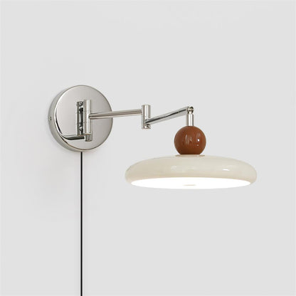 Applique Élise Loa avec Prise, Lampe Murale Moderne en Métal et Acrylique à LED