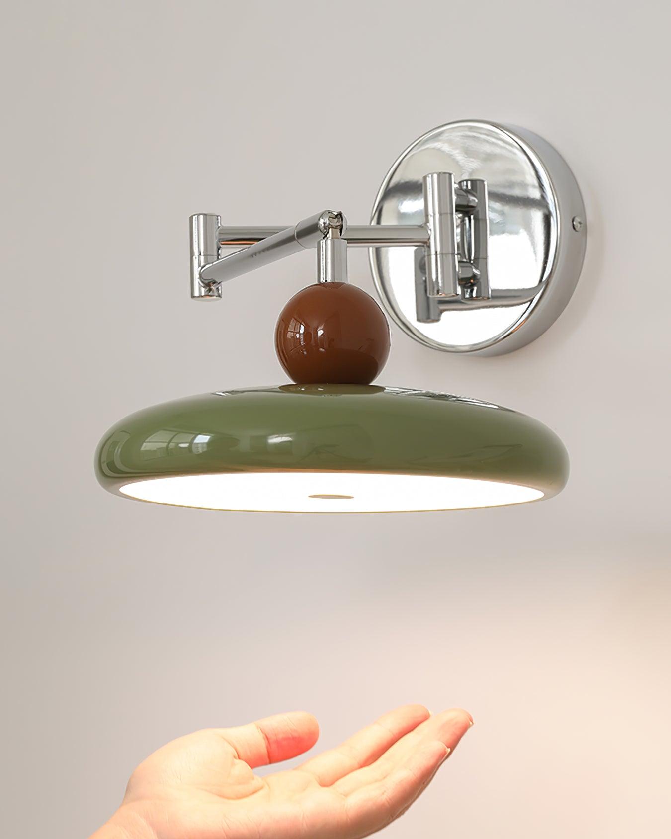 Applique Élise Loa avec Prise, Lampe Murale Moderne en Métal et Acrylique à LED