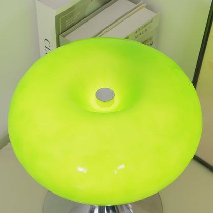 Lampe de table LED en verre Adèle Lollipop avec finition chromée