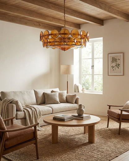Camille Glass Chandelier