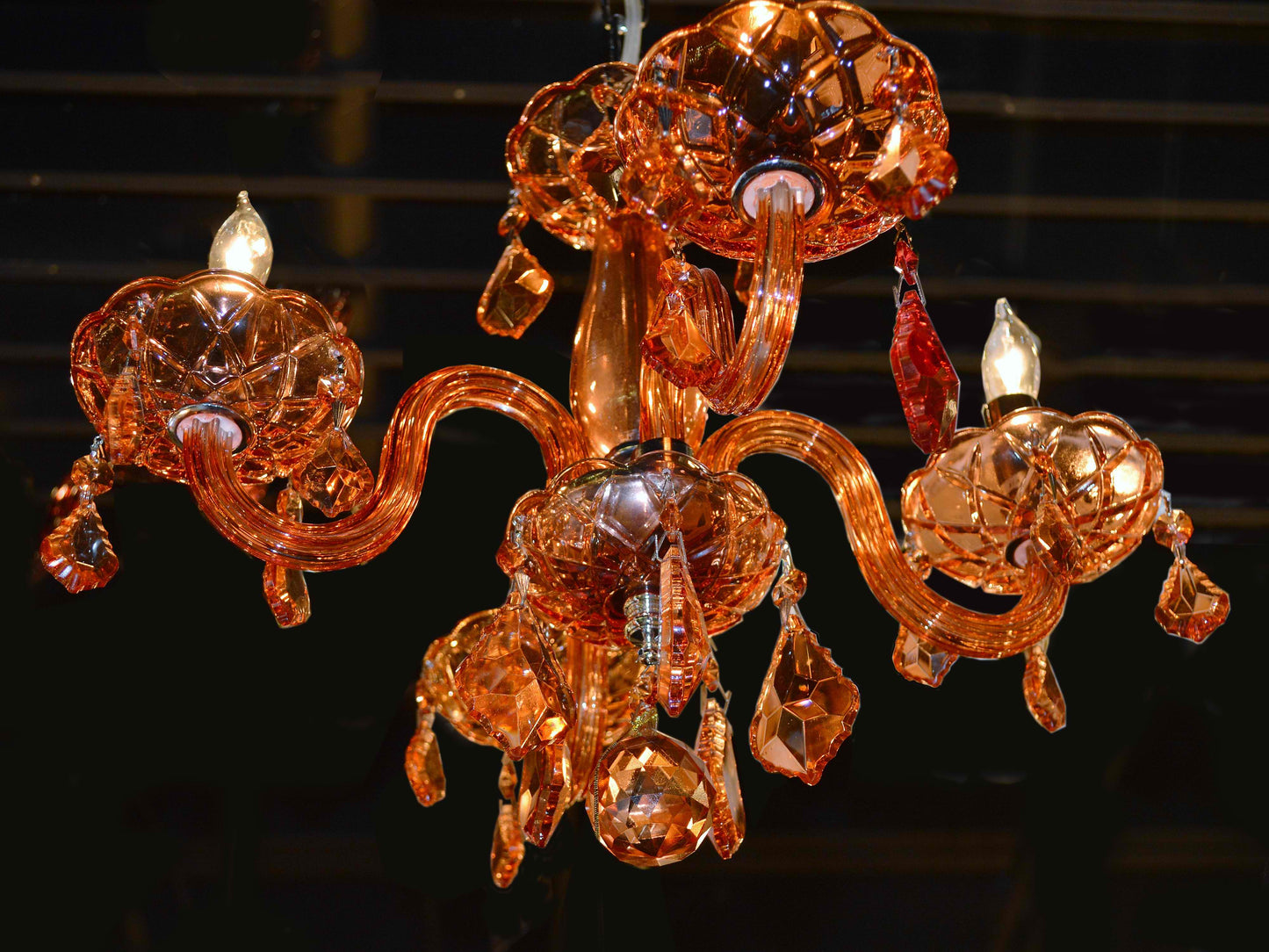 Lustre Isabelle Lumiere en Chrome et Cristal