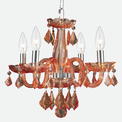 Lustre Isabelle Lumiere en Chrome et Cristal