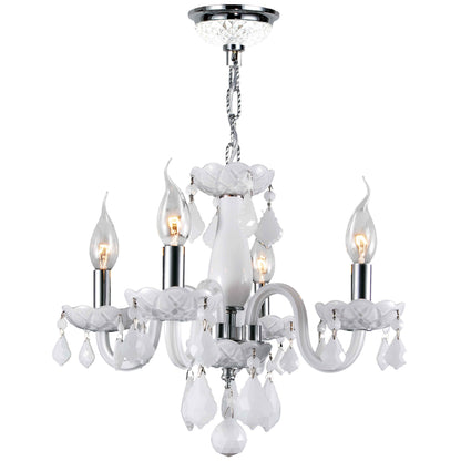 Lustre Isabelle Lumiere en Chrome et Cristal